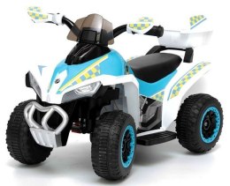 Quad na Akumulator 6V 45W Światła Led Muzyka 2 Biegi Biały
