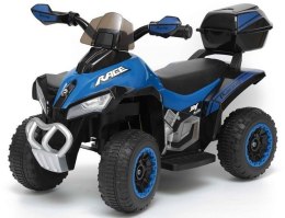 Quad na Akumulator 6V 45W Światła Led Muzyka 2 Biegi Niebieski