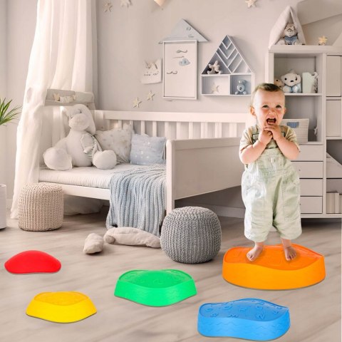 Ścieżka Sensoryczna Kamienie Rzeczne do Treningu Równowagi 5szt