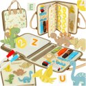 TABLICA MANIPULACYJNA MIĘKKA WALIZKA DLA DZIECI SENSORYCZNA MONTESSORI XL