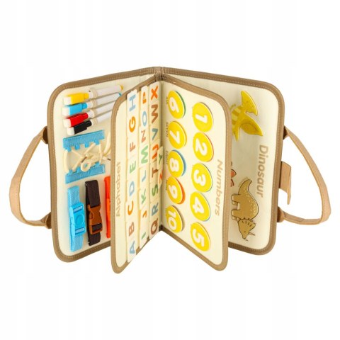 TABLICA MANIPULACYJNA MIĘKKA WALIZKA DLA DZIECI SENSORYCZNA MONTESSORI XL