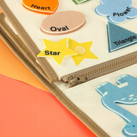 TABLICA MANIPULACYJNA MIĘKKA WALIZKA DLA DZIECI SENSORYCZNA MONTESSORI XL