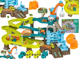 TOR KULKOWY ZJAZD SAMOCHODOWY DINOZAUR PLAC BUDOWY PARKING GARAŻ KOPALNIA