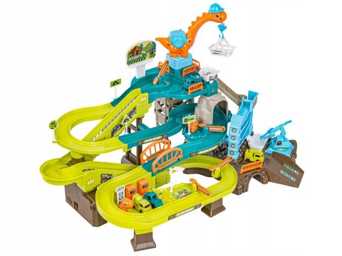 TOR KULKOWY ZJAZD SAMOCHODOWY DINOZAUR PLAC BUDOWY PARKING GARAŻ KOPALNIA