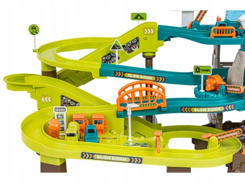 TOR KULKOWY ZJAZD SAMOCHODOWY DINOZAUR PLAC BUDOWY PARKING GARAŻ KOPALNIA