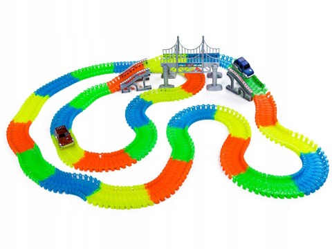 TOR SAMOCHODOWY ŚWIECĄCY 360el. GLOW TRACKS AUTO 450cm WYŚCIGOWY SKŁADANY