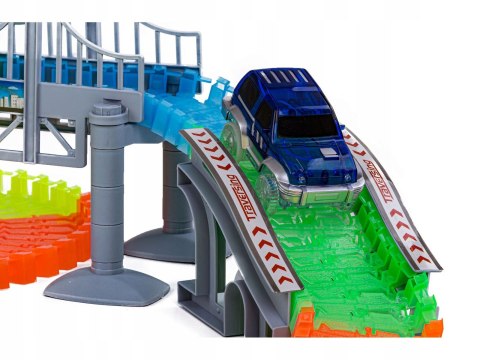 TOR SAMOCHODOWY ŚWIECĄCY 360el. GLOW TRACKS AUTO 450cm WYŚCIGOWY SKŁADANY