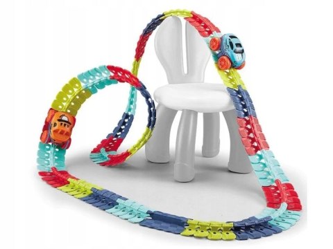 Elastyczny Tor Samochodowy Wyścigowy 184 Elementy 1 Pojazd