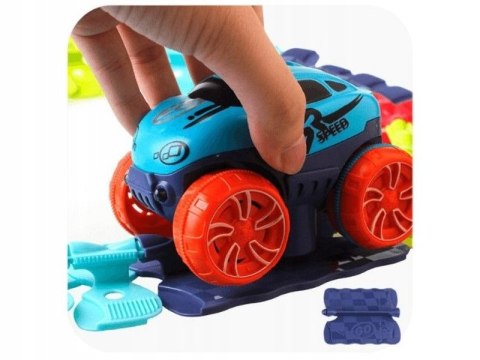 Elastyczny Tor Samochodowy Wyścigowy 184 Elementy 1 Pojazd