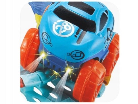 Elastyczny Tor Samochodowy Wyścigowy 184 Elementy 1 Pojazd