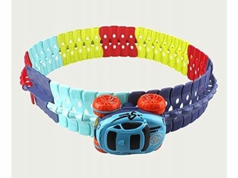 Elastyczny Tor Samochodowy Wyścigowy 184 Elementy 1 Pojazd