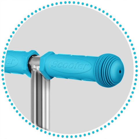 HULAJNOGA DLA DZIECI TRÓJKOŁOWA BALANSOWA 3w1 KOŁA LED NIEBIESKA