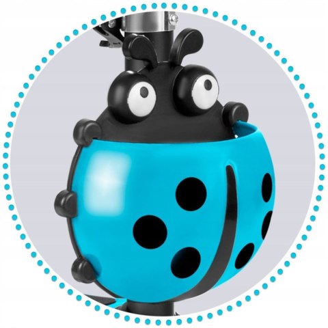 HULAJNOGA DLA DZIECI TRÓJKOŁOWA BALANSOWA 3w1 KOŁA LED NIEBIESKA