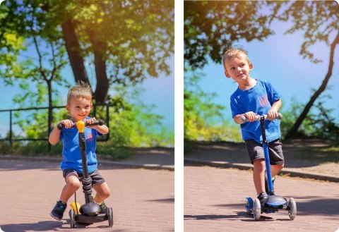 HULAJNOGA DLA DZIECI TRÓJKOŁOWA BALANSOWA 3w1CZARNA