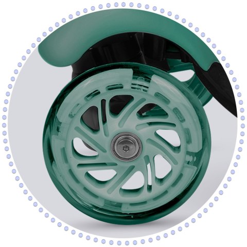 HULAJNOGA TRÓJKOŁOWA DLA DZIECI BALANSOWA 3w1 LED