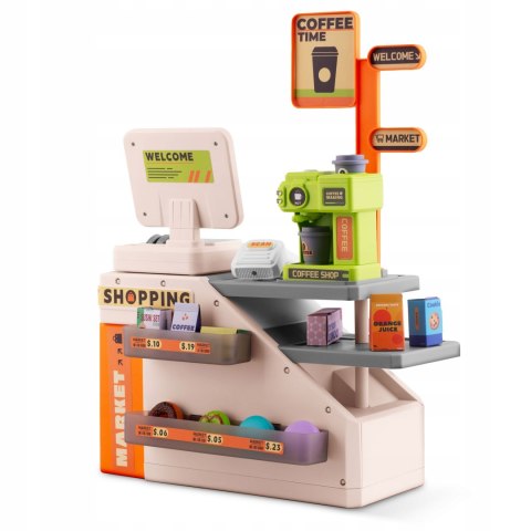 KASA FISKALNA SKLEPOWA INTERAKTYWNA DLA DZIECI DUŻY ZESTAW SKANER EKSPRESS