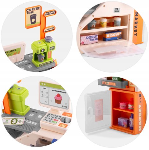 KASA FISKALNA SKLEPOWA INTERAKTYWNA DLA DZIECI DUŻY ZESTAW SKANER EKSPRESS