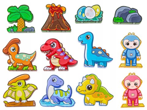 KLOCKI MAGNETYCZNE KONSTRUKCYJNE 3D EDUKACYJNE UKŁADANKA 116el. DINOZAURY KLOCKI MAGNETYCZNE KONSTRUKCYJNE 3D EDUKACYJNE UKŁADANKA 116el. DINOZAURY