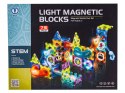 KLOCKI MAGNETYCZNE ŚWIECĄCE MAGNETYCZNY TOR KULKOWY NA KULKI DUŻY ZESTAW