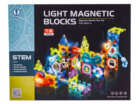 KLOCKI MAGNETYCZNE ŚWIECĄCE MAGNETYCZNY TOR KULKOWY NA KULKI DUŻY ZESTAW KLOCKI MAGNETYCZNE ŚWIECĄCE MAGNETYCZNY TOR KULKOWY NA KULKI DUŻY ZESTAW