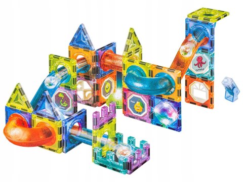 KLOCKI MAGNETYCZNE ŚWIECĄCE MAGNETYCZNY TOR KULKOWY NA KULKI DUŻY ZESTAW KLOCKI MAGNETYCZNE ŚWIECĄCE MAGNETYCZNY TOR KULKOWY NA KULKI DUŻY ZESTAW