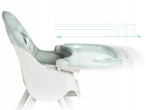 KRZESEŁKO DO KARMIENIA MILO DLA DZIECI SKŁADANE TACKA ZIELONE