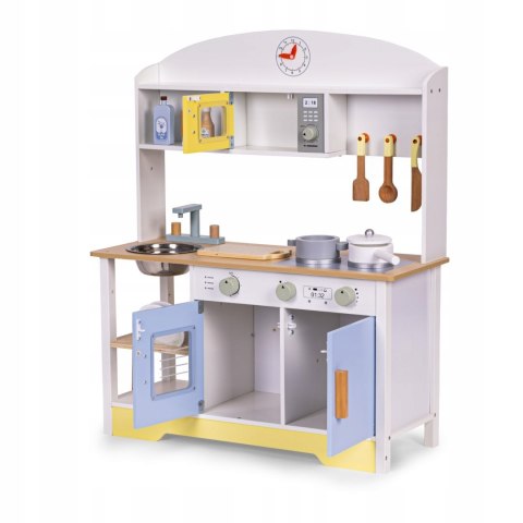 KUCHNIA DLA DZIECI PIEKARNIK ZLEW PALNIKI 12 AKCESORIÓW JAKOŚĆ