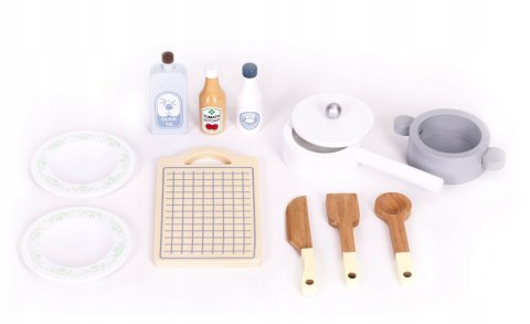 KUCHNIA DLA DZIECI PIEKARNIK ZLEW PALNIKI 12 AKCESORIÓW JAKOŚĆ