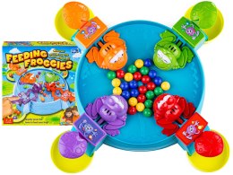 KULTOWA GRA ZRĘCZNOŚCIOWA GŁODNE ŻABKI DLA 2-4 OSÓB NAUKA REFLEKS ZESTAW