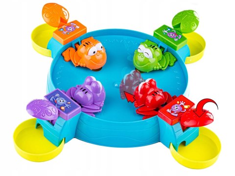 KULTOWA GRA ZRĘCZNOŚCIOWA GŁODNE ŻABKI DLA 2-4 OSÓB NAUKA REFLEKS ZESTAW KULTOWA GRA ZRĘCZNOŚCIOWA GŁODNE ŻABKI DLA 2-4 OSÓB NAUKA REFLEKS ZESTAW