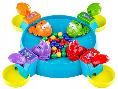 KULTOWA GRA ZRĘCZNOŚCIOWA GŁODNE ŻABKI DLA 2-4 OSÓB NAUKA REFLEKS ZESTAW KULTOWA GRA ZRĘCZNOŚCIOWA GŁODNE ŻABKI DLA 2-4 OSÓB NAUKA REFLEKS ZESTAW