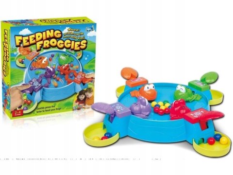 KULTOWA GRA ZRĘCZNOŚCIOWA GŁODNE ŻABKI DLA 2-4 OSÓB NAUKA REFLEKS ZESTAW KULTOWA GRA ZRĘCZNOŚCIOWA GŁODNE ŻABKI DLA 2-4 OSÓB NAUKA REFLEKS ZESTAW