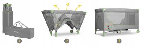 ŁÓŻECZKO TURYSTYCZNE SKŁADANE KOJEC AKCESORIA