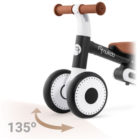 Lekki Rowerek Biegowy Trójkołowy Jeździk dla Dzieci Czarny Jakość