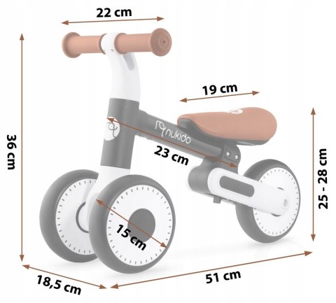 Lekki Rowerek Biegowy Trójkołowy Jeździk dla Dzieci Czarny Jakość