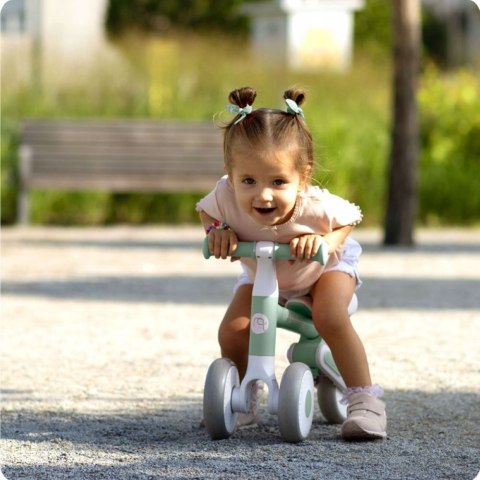 Lekki Rowerek Biegowy Trójkołowy Jeździk dla Dzieci Zielony Jakość