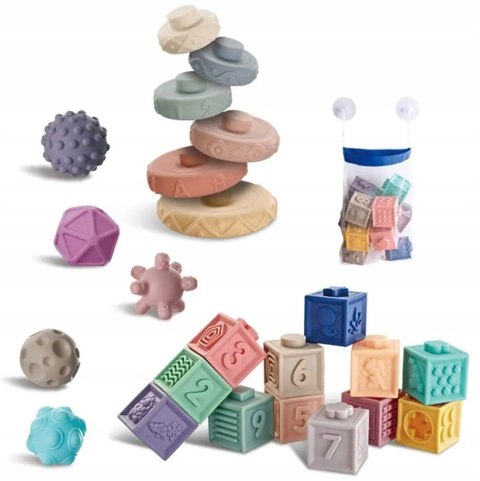 MIĘKKIE KLOCKI SENSORYCZNE DLA MALUCHA CYFERKI FIGURY GEOMETRYCZNE 23szt. MIĘKKIE KLOCKI SENSORYCZNE DLA MALUCHA CYFERKI FIGURY GEOMETRYCZNE 23szt.
