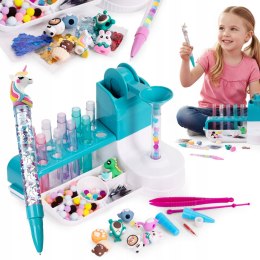 ZESTAW DO ROBIENIA DŁUGOPISÓW FABRYKA PEN CREATOR BROKAT KORALIKI POMPONY