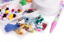 ZESTAW DO ROBIENIA DŁUGOPISÓW FABRYKA PEN CREATOR BROKAT KORALIKI POMPONY