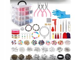 ZESTAW DO TWORZENIA ROBIENIA BIŻUTERII BRANSOLETEK CHARMSY ZAWIESZKI 2062EL