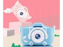 APARAT CYFROWY DLA DZIECI Z GRAMI KAMERA GRY KOTEK POKROWIEC NIEBIESKI