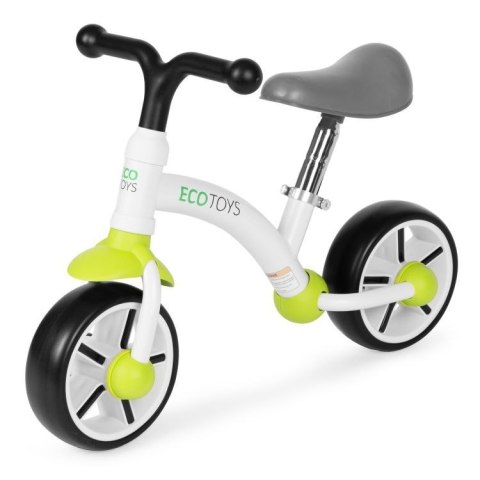 BEMI ROWEREK BIEGOWY DLA DZIECI PIANKOWE KOŁA REGUL. SIODEŁKO ZIELONY