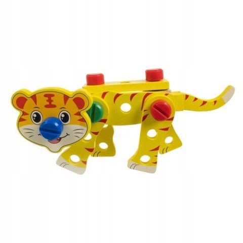 Drewniana Skrzynka Narzędziowa dla Dzieci Zestaw Majsterkowicza Narzędzia