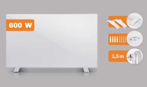 Grzejnik na Podczerwień Promiennik Poczerwieni 600W BERDSEN + Nogi Grzejnik na Podczerwień Promiennik Poczerwieni 600W BERDSEN + Nogi