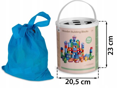 Klocki drewniane edukacyjne układanka zestaw sorter 100 szt. Klocki drewniane edukacyjne układanka zestaw sorter 100 szt.