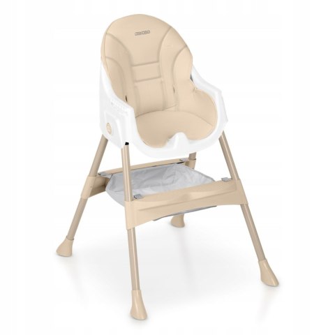 Krzesełko do Karmienia dla Dzieci Regulowane Fotelik 3w1 Tacka Beżowe