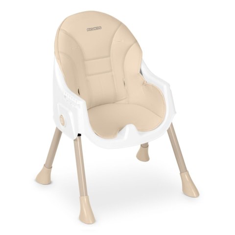 Krzesełko do Karmienia dla Dzieci Regulowane Fotelik 3w1 Tacka Beżowe
