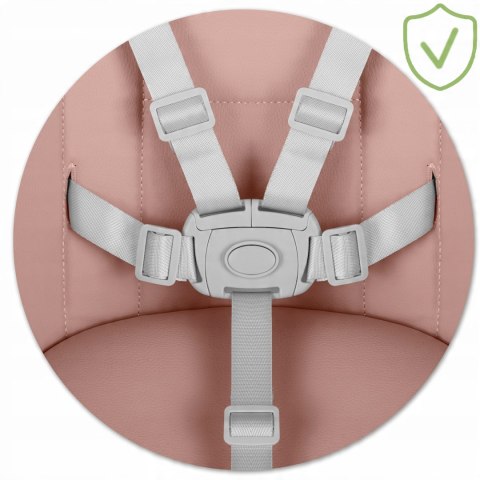 Krzesełko do Karmienia dla Dzieci Regulowane Fotelik 3w1 Tacka Różowe