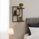 Kwietnik Ścienny Półka Wisząca na Kwiaty Ozdoby 3 Poziomy Styl Loft