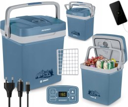 LODÓWKA TURYSTYCZNA SAMOCHODOWA 12V/230V USB FUNKCJA GRZANIA 26L